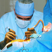 Dr. Edward Flotte performing surgery